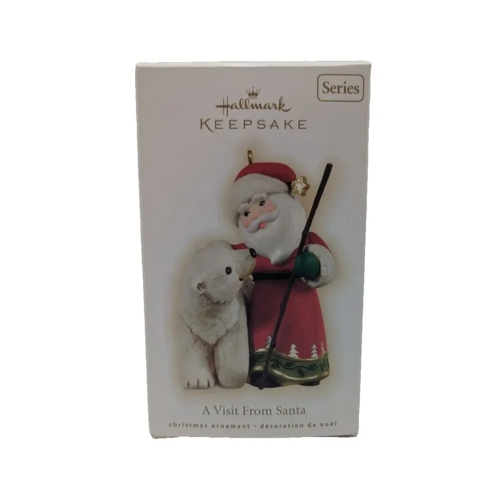 Hallmark Polar Bear #1 Ornament First in Series 2009 A VISIT FROM SANTA